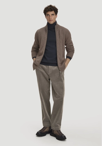 Strick Jacke Regular aus Bio-Merinowolle mit Bio-Baumwolle - 1