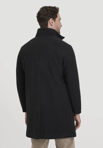 Regular wool coat made of pure organic virgin wool - 2