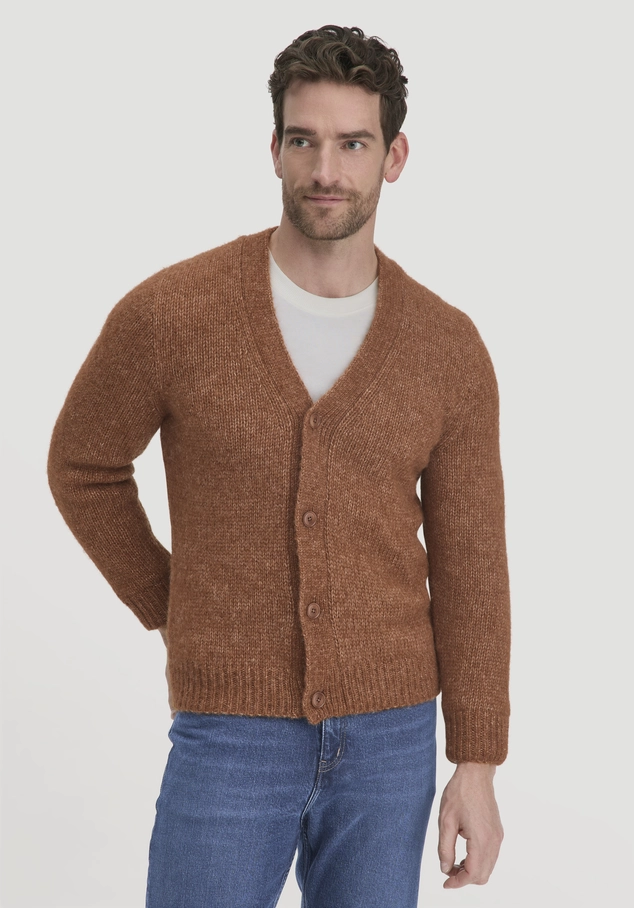 Strick Jacke Relaxed aus Alpaka mit Bio-Baumwolle