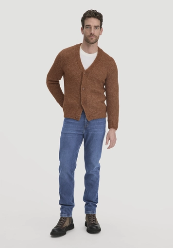 Strick Jacke Relaxed aus Alpaka mit Bio-Baumwolle - 1