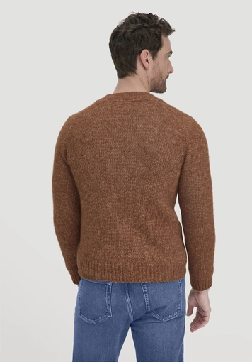 Knitted jacket Relaxed made of alpaca with organic cotton - 2