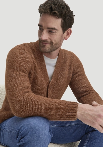 Strick Jacke Relaxed aus Alpaka mit Bio-Baumwolle - 4