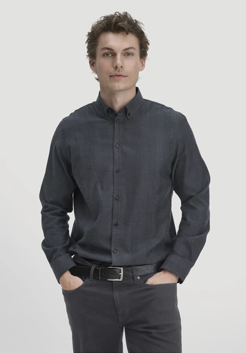 Flanell Hemd Regular aus Bio-Baumwolle mit TENCEL™ Lyocell - 0
