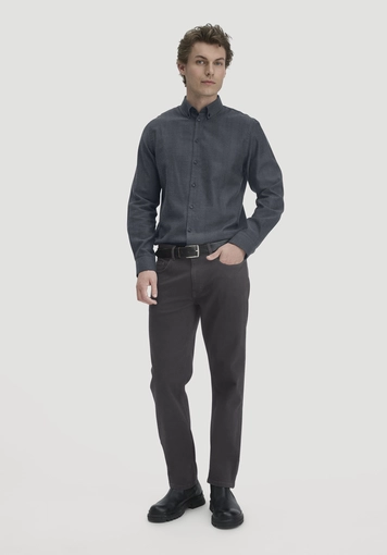 Flannel shirt Regular made of organic cotton with TENCEL™ Lyocell - 1
