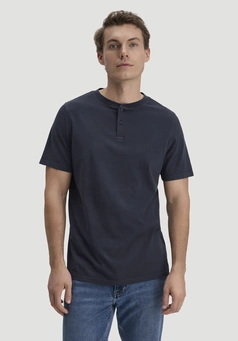 Heavy Jersey Henley Shirt Relaxed made from pure organic cotton