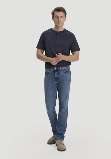 Heavy Jersey Henley Shirt Relaxed aus reiner Bio-Baumwolle - 2