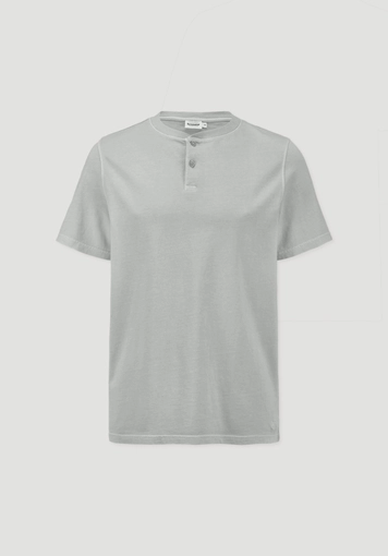 Heavy Jersey Henley Shirt Relaxed aus reiner Bio-Baumwolle