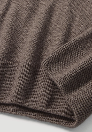 Knitted Troyer Regular made of organic merino wool with organic cotton - 5