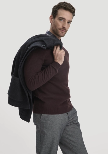 Strick Pullover Regular aus Bio-Merinowolle mit Cashmere - 4