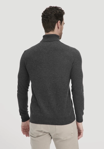 Rollkragen Pullover Regular aus Bio-Merinowolle mit Cashmere - 2