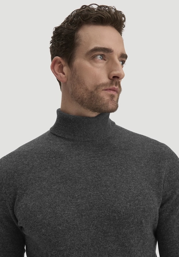 Rollkragen Pullover Regular aus Bio-Merinowolle mit Cashmere - 3
