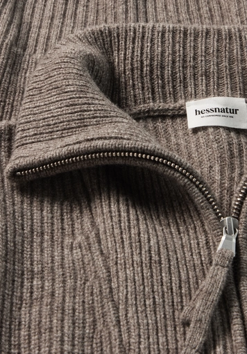 Knitted Troyer Regular made of yak and virgin wool 57519