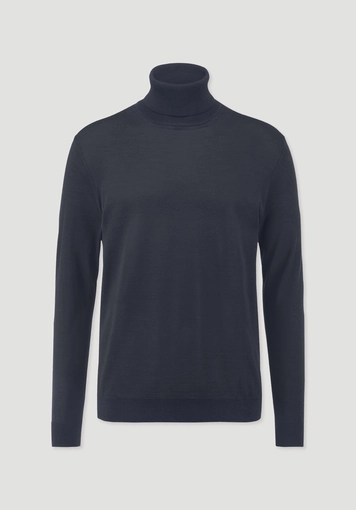 Strick Rollkragen Pullover Regular aus reiner Bio-Merinowolle