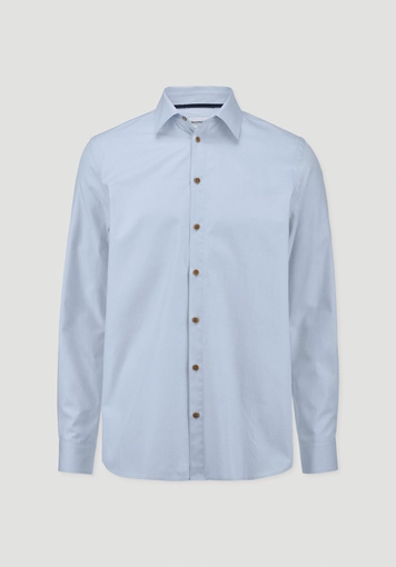 Hemd mit Punkten Regular aus reiner Bio-Baumwolle