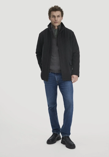 Wolljacke Regular aus reiner Schurwolle - 1