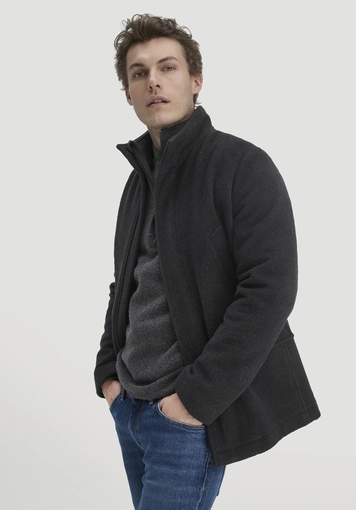 Wolljacke Regular aus reiner Schurwolle - 4