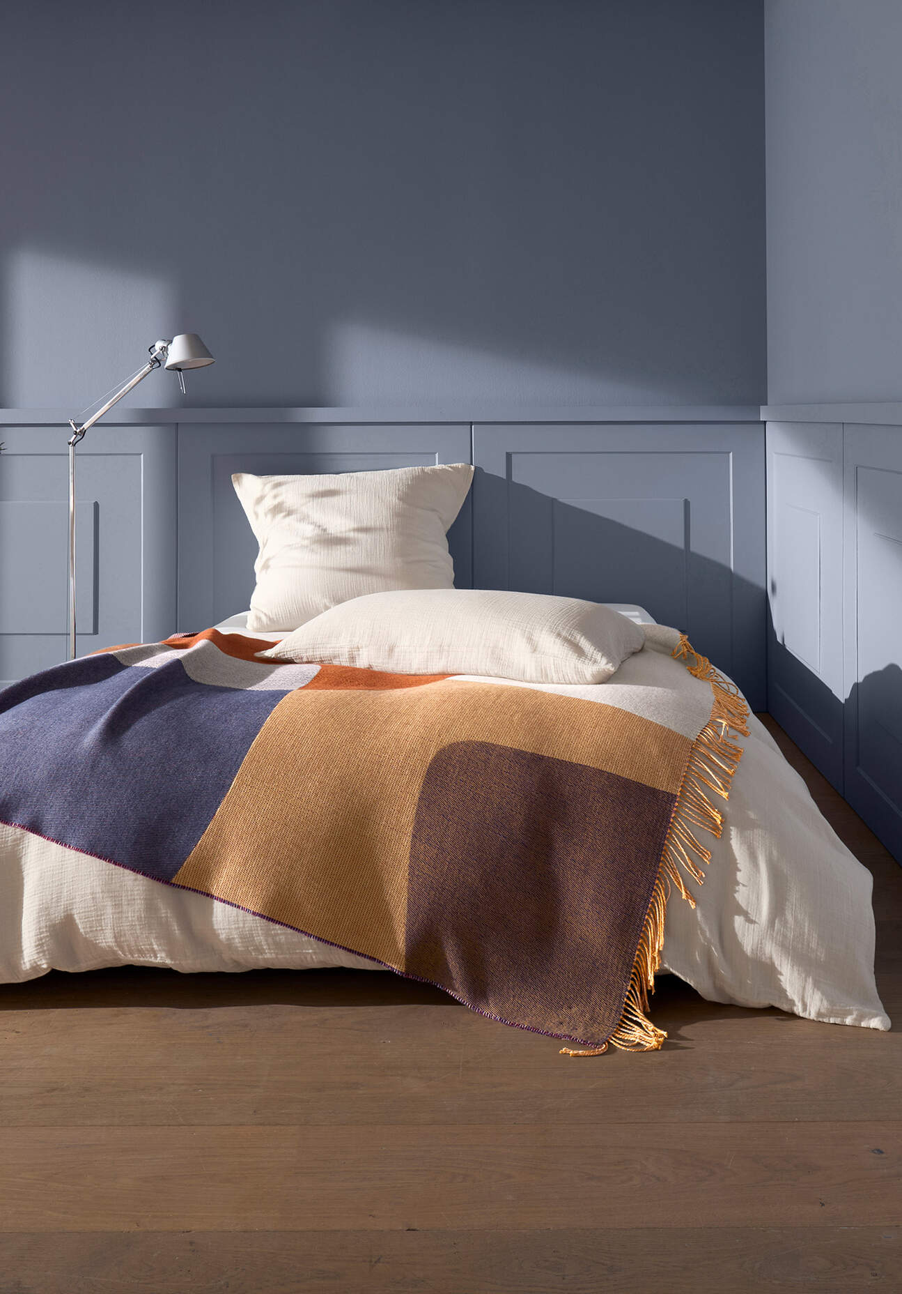 hessnatur Lambswool Mix Plaid LUNA aus Bio-Schurwolle und Bio-Baumwolle - rosa Grösse130x180 cm