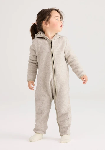 Fleece overall made of pure organic cotton - 0