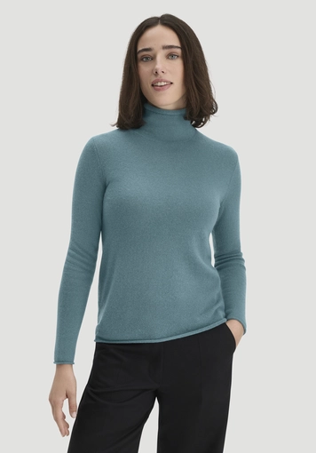 FTC × HESSNATUR Rollkragen Pullover Regular aus reinem Cashmere - 0