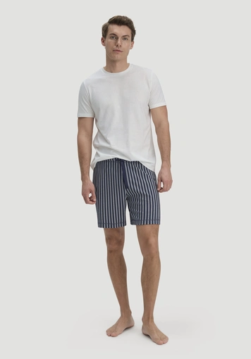 Relaxed sleep shorts made from organic cotton - 0