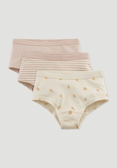 Mädchen Panty Regular Cut im 3er-Pack aus Bio-Baumwolle