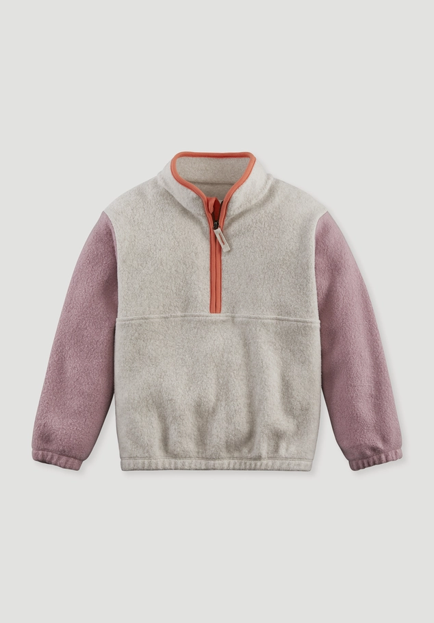 Fleece sweatshirt made from pure organic cotton