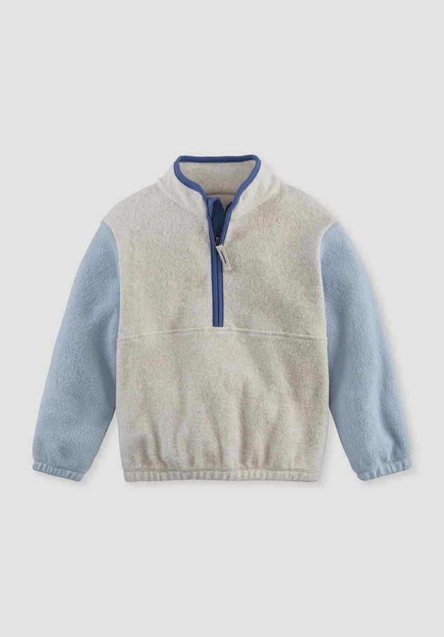 Fleece sweatshirt made from pure organic cotton