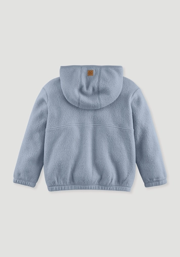 Regular fleece jacket made from pure organic cotton - 1