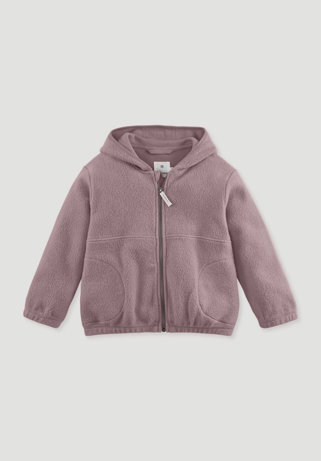 Fleece Jacke Regular aus reiner Bio-Baumwolle