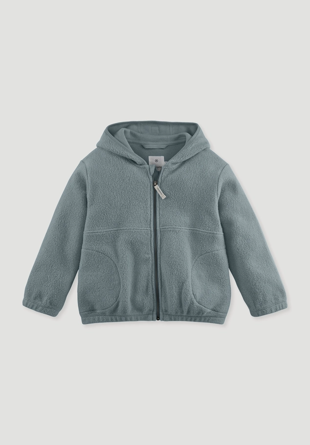 Fleece Jacke Regular aus reiner Bio-Baumwolle