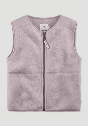 Fleece vest made of pure organic cotton Fleece vest made of pure organic cotton