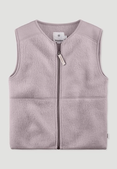 Fleece vest made of pure organic cotton