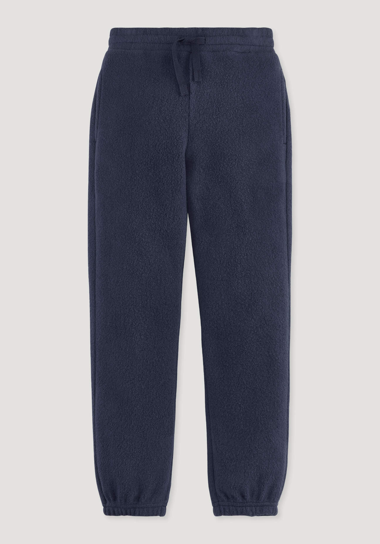hessnatur Kinder Fleece Hose aus Bio-Baumwolle - blau Größe 110/116