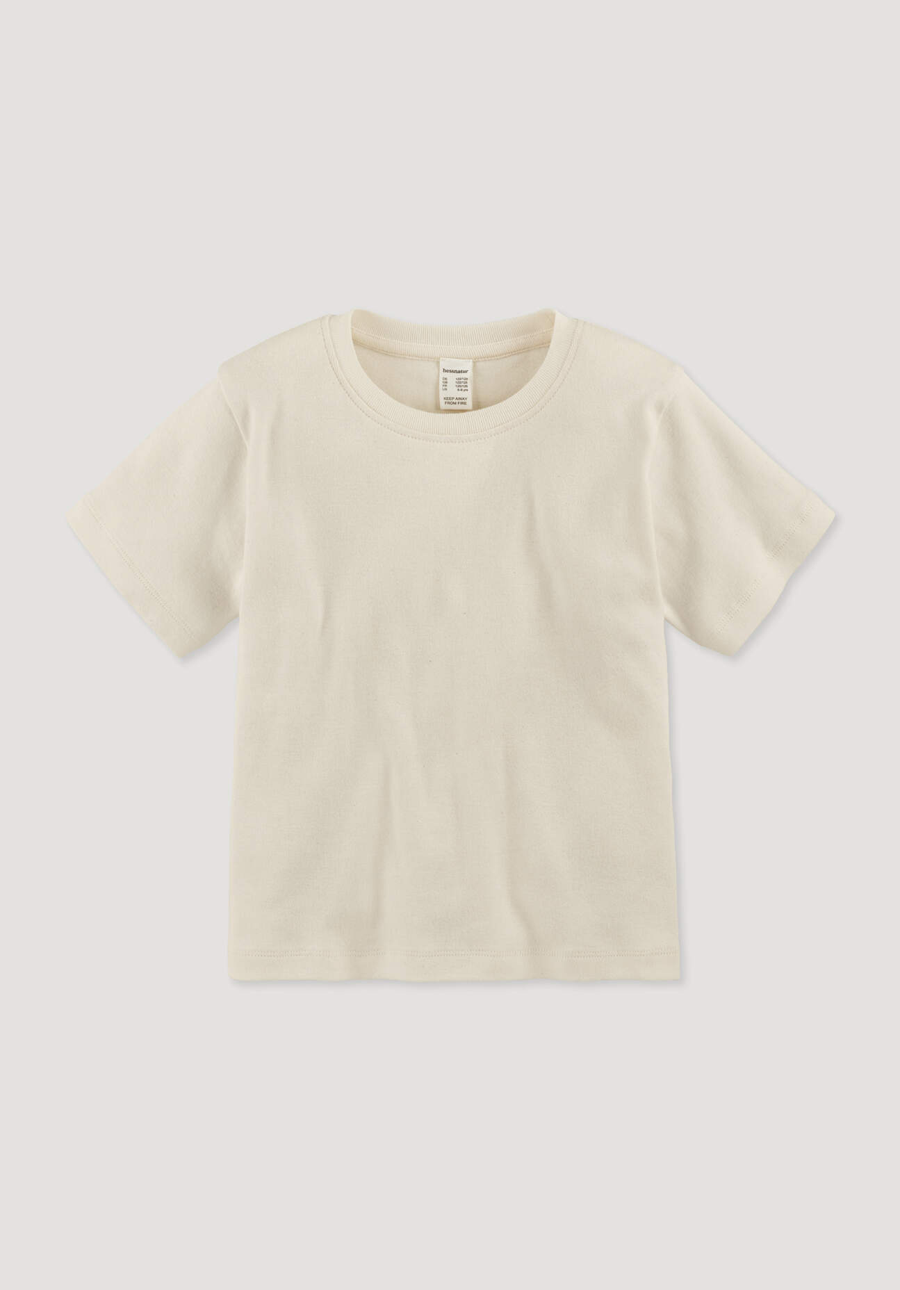 hessnatur Kinder T-Shirt PURE NATURE aus Bio-Baumwolle - natur Größe 134/140