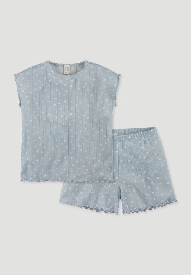 Pointelle Pyjama PURE COTTON aus reiner Bio-Baumwolle
