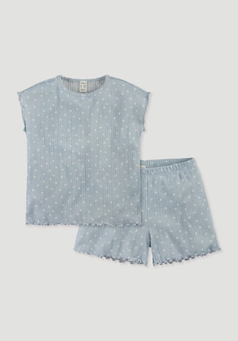Pointelle Pyjama PURE COTTON aus reiner Bio-Baumwolle