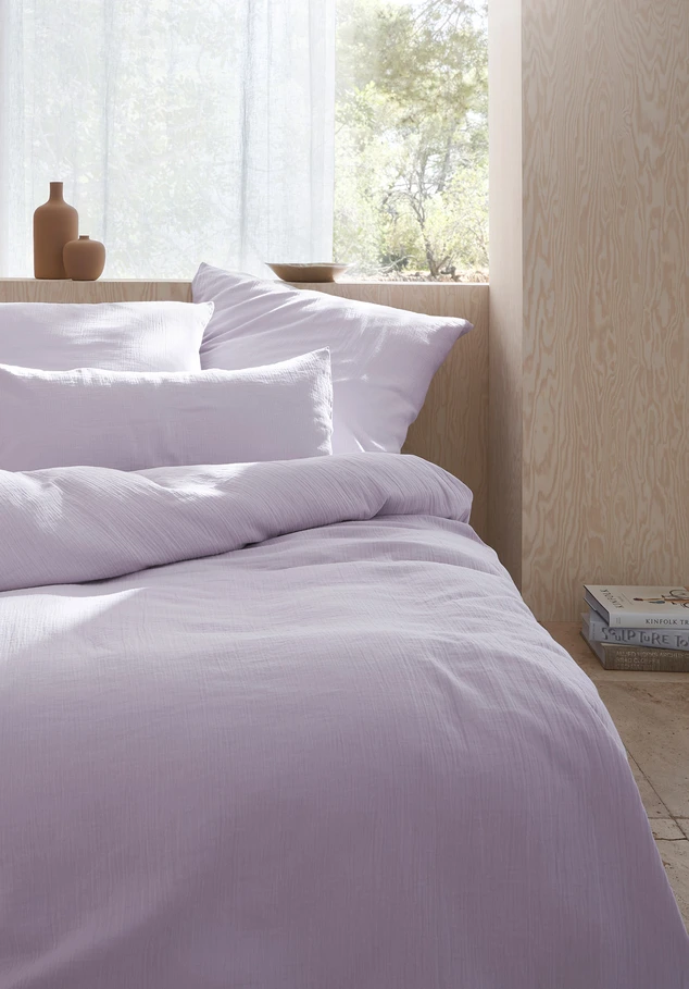 Pure organic cotton muslin bedding set
