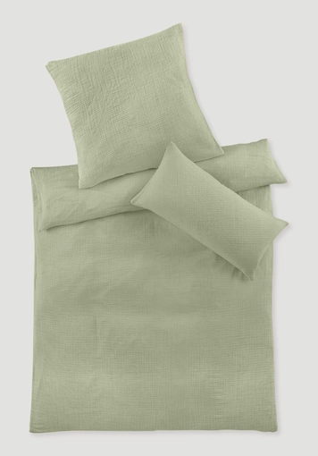 Musselin Bettwäsche-Set aus reiner Bio-Baumwolle - 1