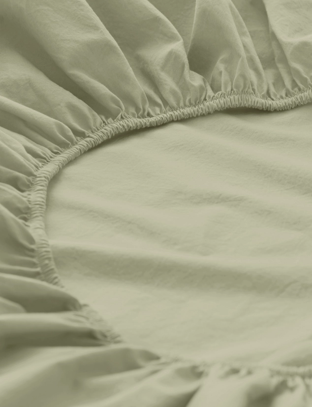 Percale fitted sheet made from pure organic cotton