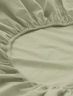 Percale fitted sheet made from pure organic cotton