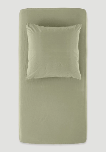Percale fitted sheet made from pure organic cotton