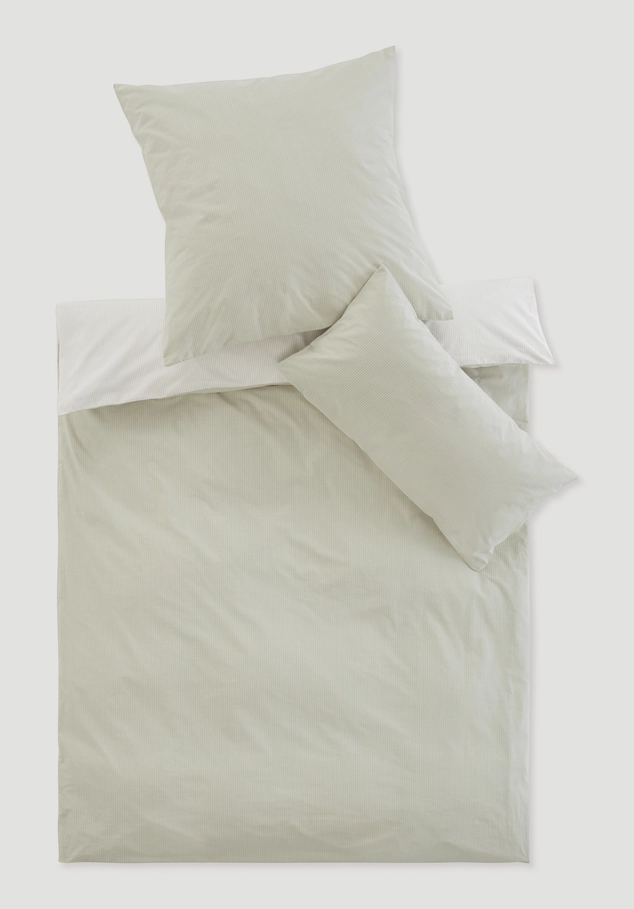 Percale reversible bed linen set PIET made of pure organic cotton