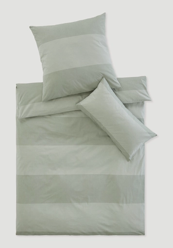 Renforcé bed linen set RENA made of pure organic cotton - 0