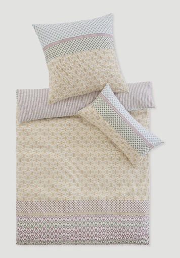 Renforcé reversible bed linen set PARAISO made of pure organic cotton - 1