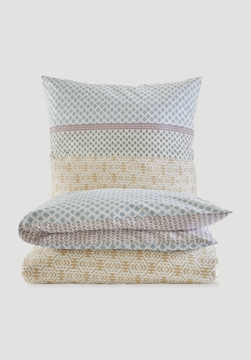 Renforcé reversible bed linen set PARAISO made of pure organic cotton - 2