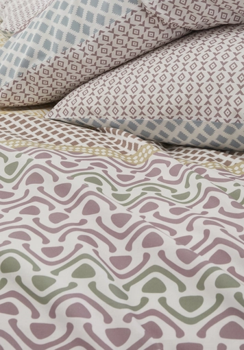 Renforcé reversible bed linen set PARAISO made of pure organic cotton - 3