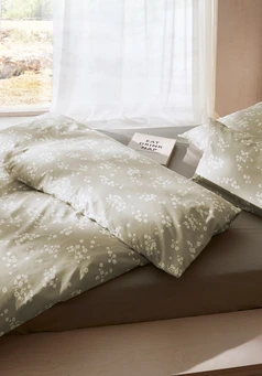 Renforcé Bettwäsche Set HANAMI aus reiner Bio-Baumwolle