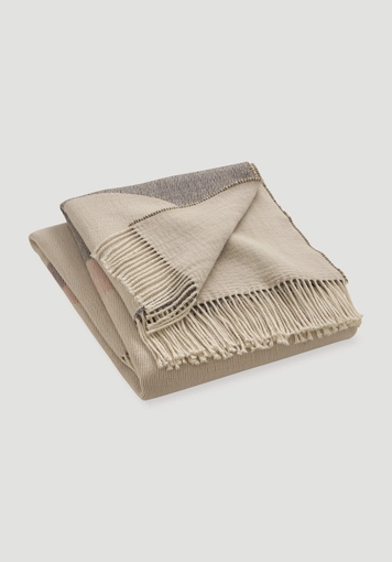 Plaid PIRO aus Bio-Lampbswool und Bio-Baumwolle - 1