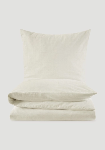 Organic cotton bedding set with linen - 1