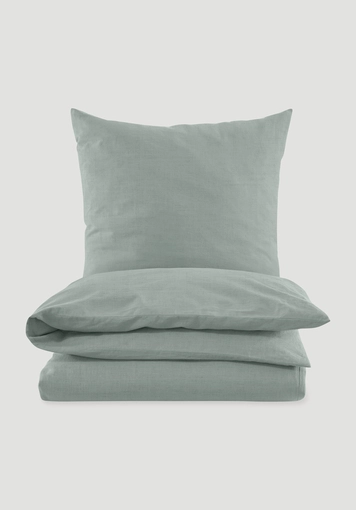 Organic cotton bedding set with linen - 2
